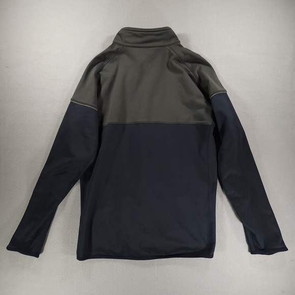 Nike Dri-Fit Full Zip Track Running Jacket Grey/Navy Blue Mens L Athletic Gym - Picture 5 of 13